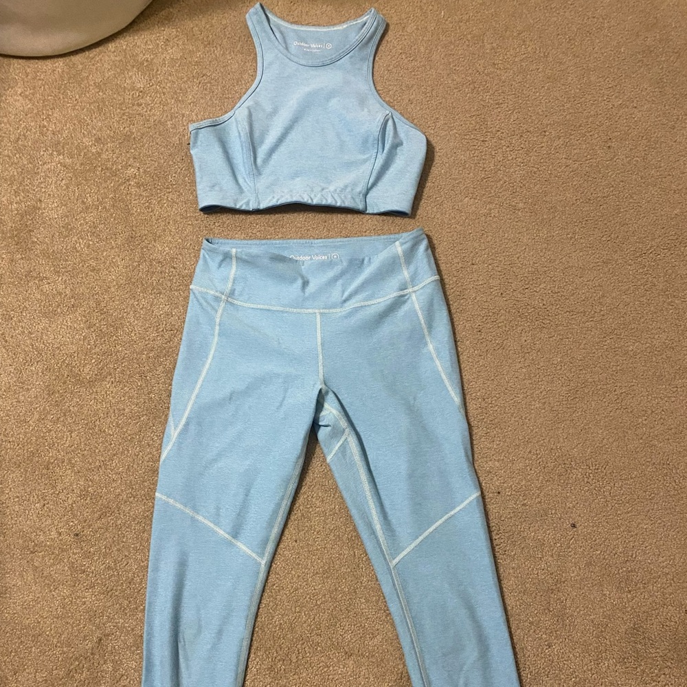 Outdoor Voices two piece workout set